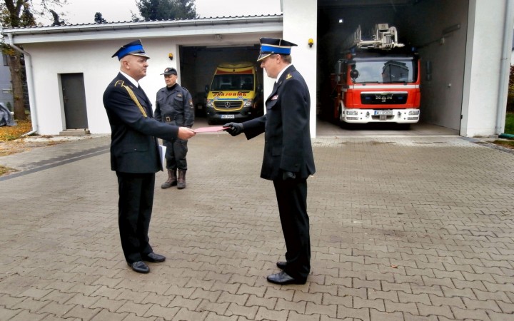uroczyste pożegnanie asp. I. Jankowskiego