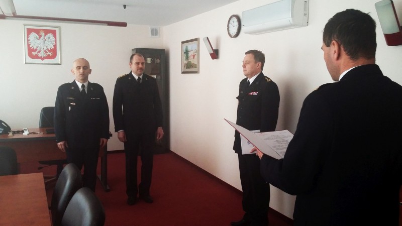 Uroczyste zakończenie służby st. ogn. M. Rojka