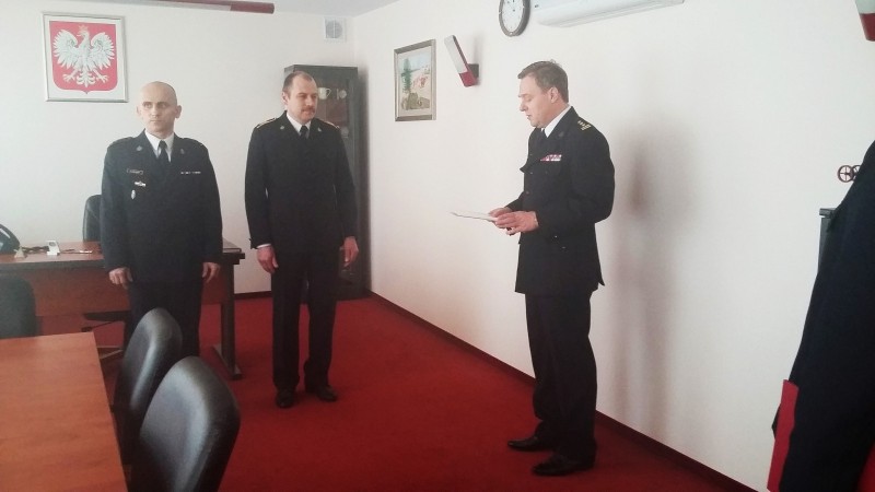 Uroczyste zakończenie służby st. ogn. M. Rojka