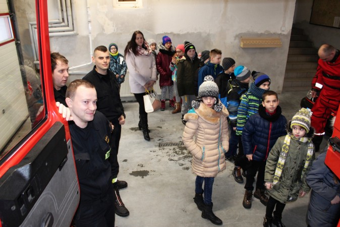 Wizyta Szkoły Podstawowej nr 12 u strażaków