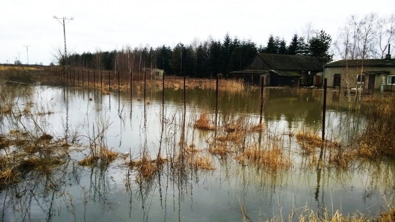 Wołyńce Kolonia - lokalne zalanie posesji