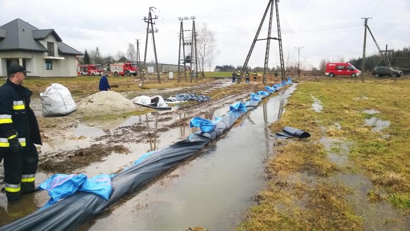 Wołyńce Kolonia - lokalne zalanie posesji