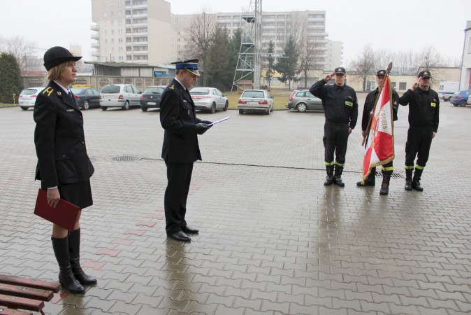 Uroczyste ślubowanie strażaków