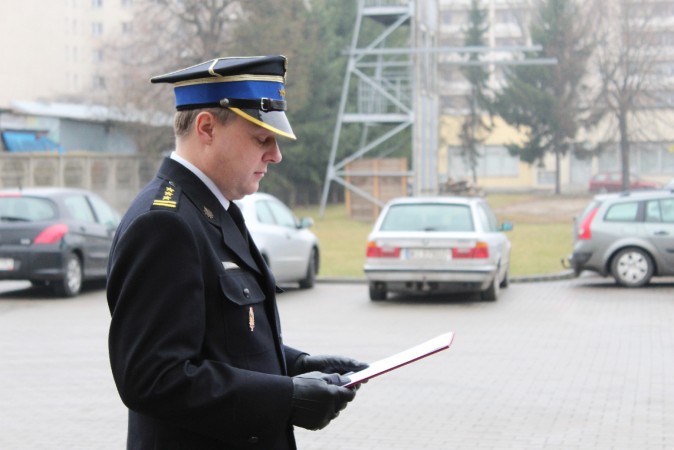 Uroczyste ślubowanie strażaków