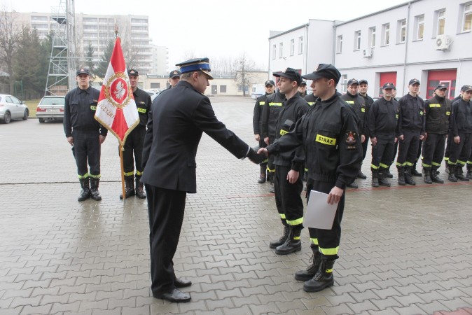 Uroczyste ślubowanie strażaków