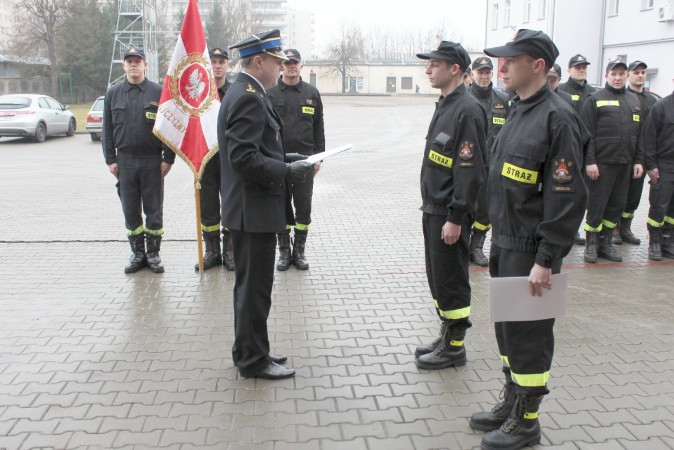Uroczyste ślubowanie strażaków