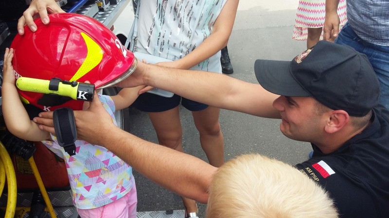 Strażacy na Święcie Policji