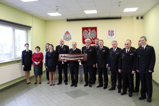 Uroczyste zakończenie służby bryg. Marka Boruca