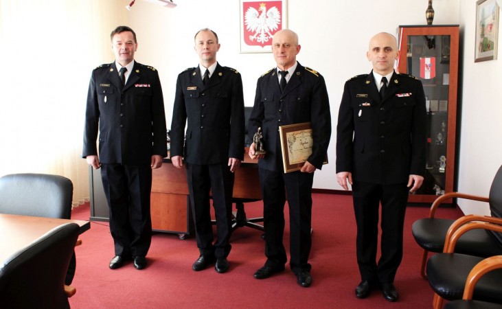 Uroczyste zakończenie służby st.ogn. Wiesława Izdebskiego