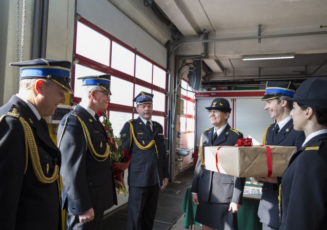 Uroczyste zakończenie służby bryg. Dariusza Wardaka