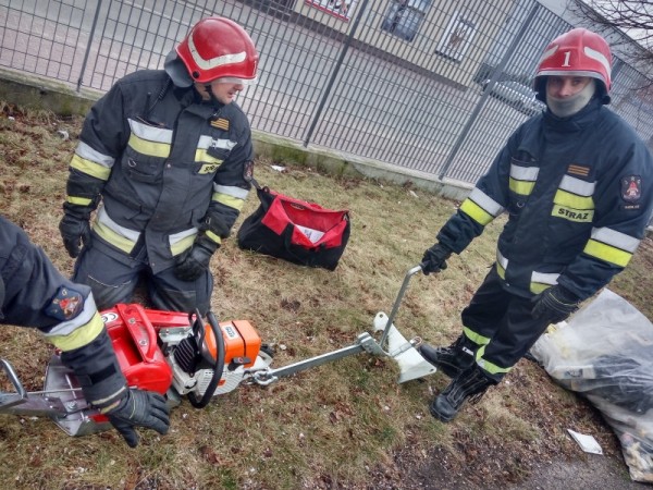 ćwiczenia z ratownictwa technicznego - wciągarki