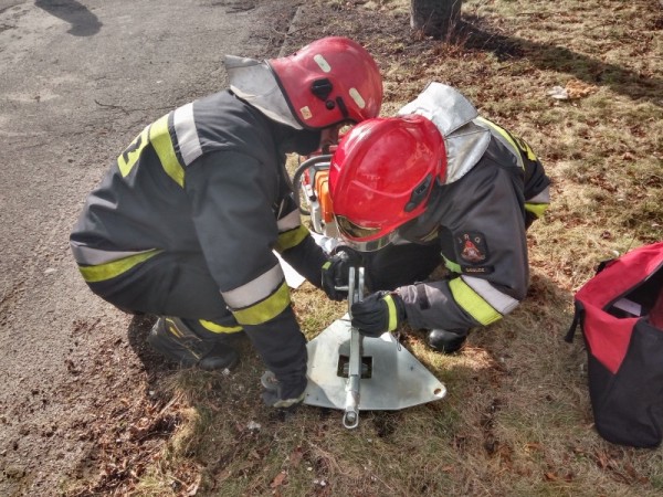 ćwiczenia z ratownictwa technicznego - wciągarki