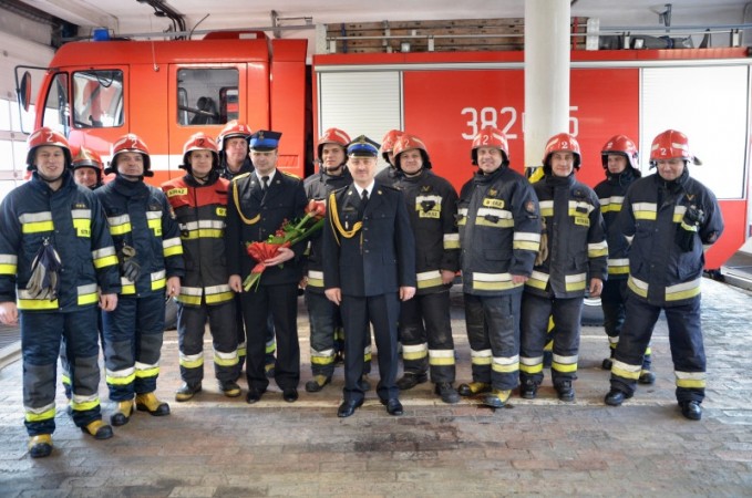 pożegnanie st.ogn. Dariusza Malinowskiego w JRG 2