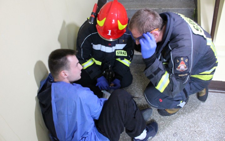 Warsztaty ratownicze w Zakładzie Opiekuńczo-Leczniczym w Siedlcach