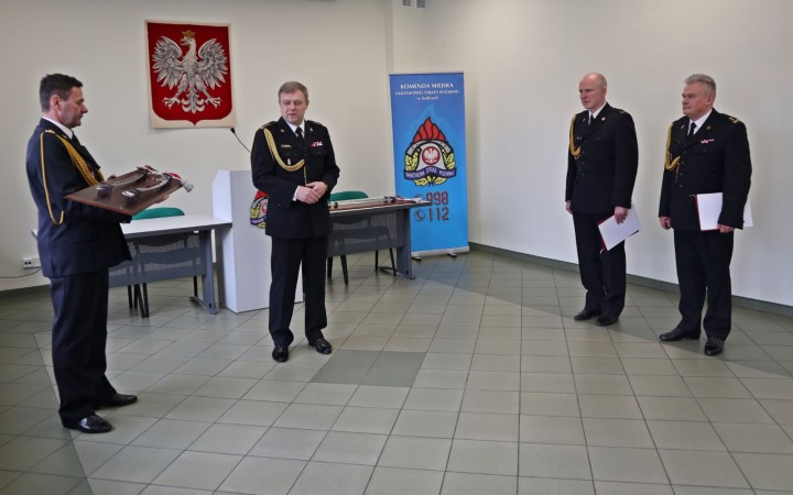 Uroczyste zakończenie służby A. Zabijaka i A. Wakuły