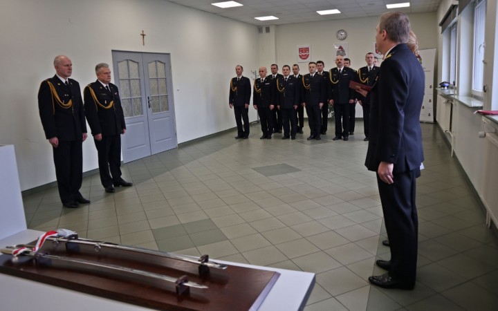 Uroczyste zakończenie służby A. Zabijaka i A. Wakuły