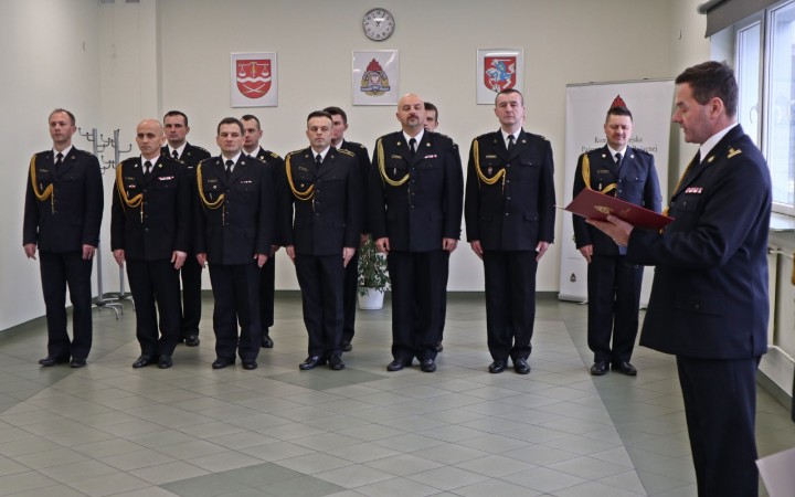 Uroczyste zakończenie służby A. Zabijaka i A. Wakuły