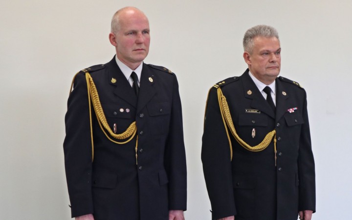 Uroczyste zakończenie służby A. Zabijaka i A. Wakuły