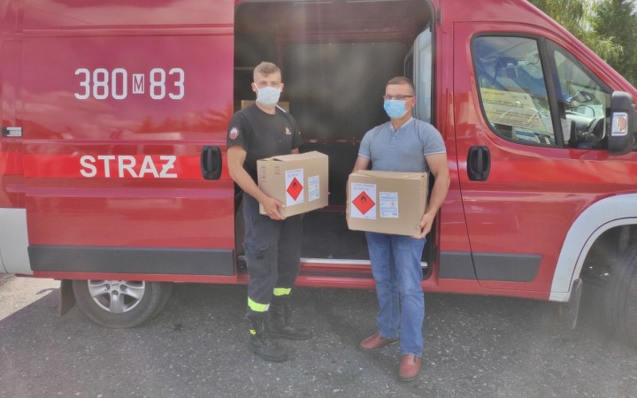 Dystrybucja środków ochrony indywidualnej do gmin