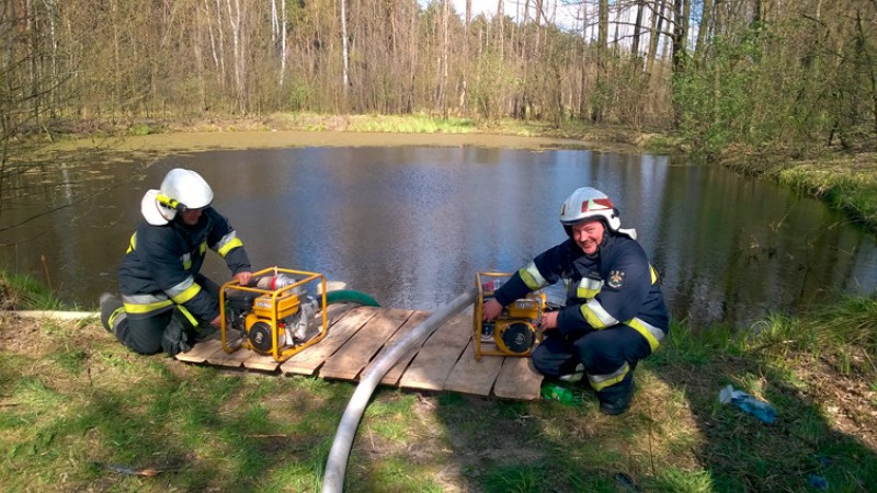 Stanowisko wodne na naturalnym zbiorniku leśnym