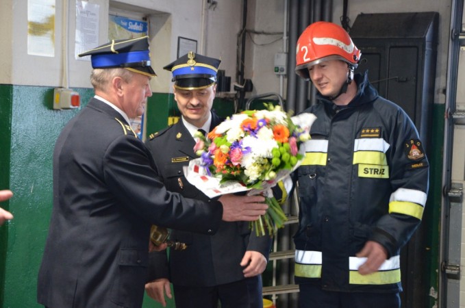 pożegnanie ze służbą st. asp. Karola Sobiczewskiego 