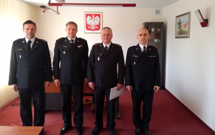 pożegnanie ze służbą asp. sztab. Wojciecha Kacprzaka