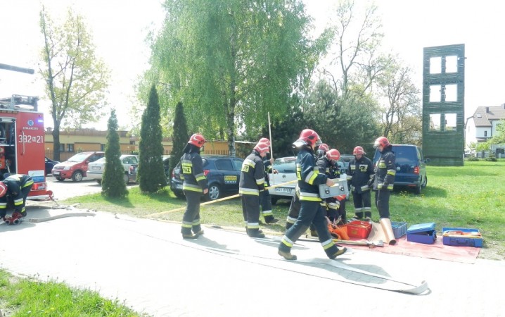 ćwiczenia KM PSP z PKP PLK S.A. Zakład Linii  Kolejowych