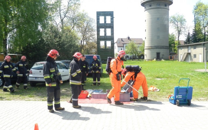 ćwiczenia KM PSP z PKP PLK S.A. Zakład Linii  Kolejowych