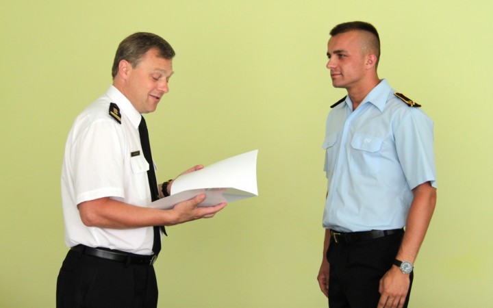 spotkanie Komendanta ze sportowcami - mł. asp. Dawid Próżanin