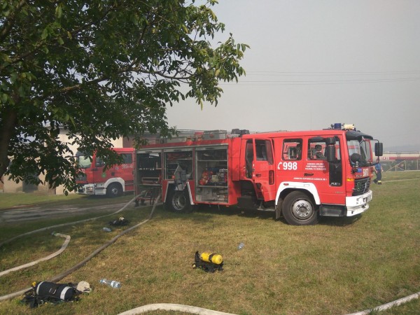 m. Jagodnia, pożar kurnika /fot. OSP Nowe Opole